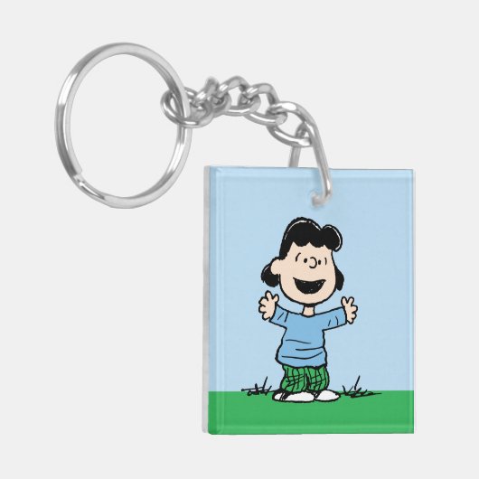 Lucy mit Waffen weit Schlüsselanhänger (Vorderseite links)