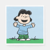 Lucy mit Waffen weit Serviette (Vorderseite)