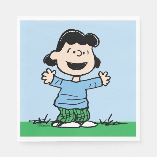 Lucy mit Waffen weit Serviette (Vorderseite)