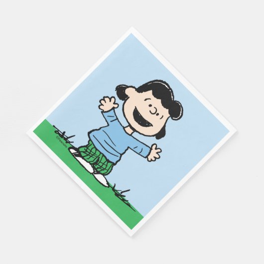 Lucy mit Waffen weit Serviette (Ecke)