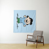 Lucy mit Waffen weit Wandteppich (Beispiel (Horizontal))