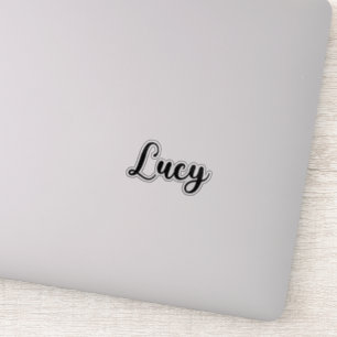 Lucy Name - Handgeschriebene Kalligrafie Aufkleber