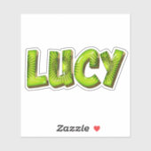 Lucy Name Kiwi Design Aufkleber Sticker (Blatt)