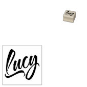 Lucy Name kursive dekorative Skript-Schriftart Gummistempel (Stempel)