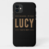 Lucy Name Personalisiert Geburtsname Lucy Case-Mate iPhone Hülle (Rückseite)