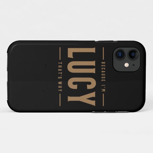 Lucy Name Personalisiert Geburtsname Lucy Case-Mate iPhone Hülle (Rückseite (Horizontal))