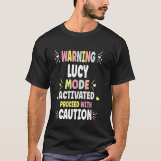 LUCY Personalisiertes Geschenk für Frauen Benutzer T-Shirt
