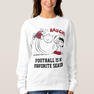 Lucy Pulls Fußball von Charlie Brown Sweatshirt