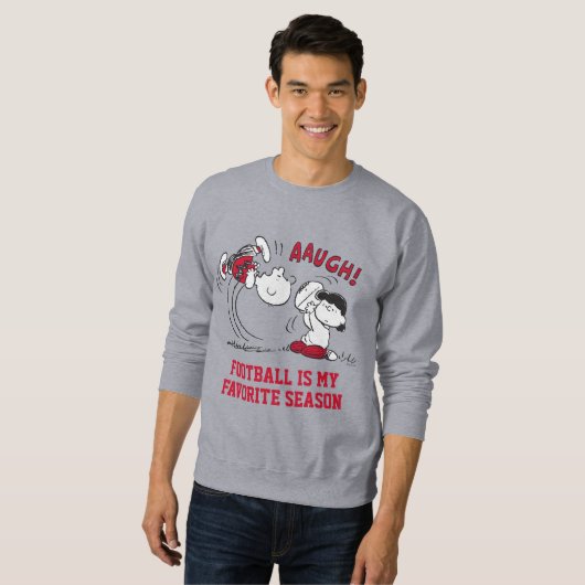Lucy Pulls Fußball von Charlie Brown Sweatshirt (Vorne ganz)