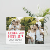 LUCY Red Unique Fun Family Foto Weihnachten (Stehend Vorderseite)