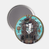 "Lucy" Steam Punk Air Ballon Fairy Art Magnet (Vorderseite/Rückseite)