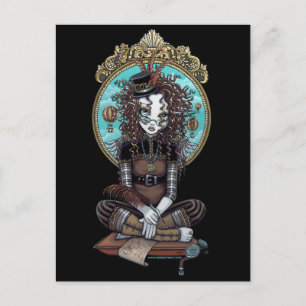 "Lucy" Steam Punk Balloon Fairy Art Postcard Postkarte