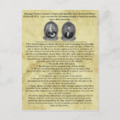 Lucy Stone Henry Blackwell Ehevertrag Postkarte (Vorderseite)