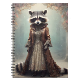 "Lucy the Dapper Raccoon" Vintage Spiral Notebook Notizblock