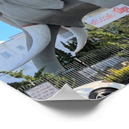 Lucy the Elephant Poster (Ecke)