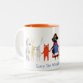 Lucy the Wonder Weenie Mug Zweifarbige Tasse (Vorderseite Links)