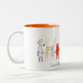Lucy the Wonder Weenie Mug Zweifarbige Tasse (Links)