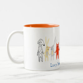 Lucy the Wonder Weenie Mug Zweifarbige Tasse