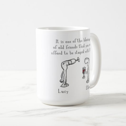 Lucy u. Ethel Kaffeetasse (VorderseiteRechts)
