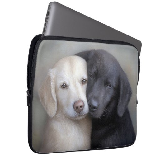 Lucy und Bingo Laptopschutzhülle (Vorne Rechts)