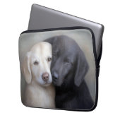 Lucy und Bingo Laptopschutzhülle (Vorderseite Links)