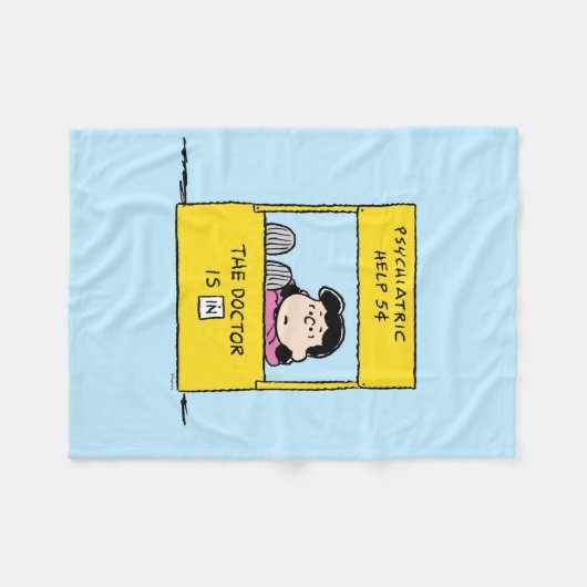 Lucy und der Arzt ist in Fleecedecke (Vorderseite (Horizontal))