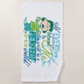 Lucy: "Wenn mir alle zuhörten..." Strandtuch (Vorderseite)