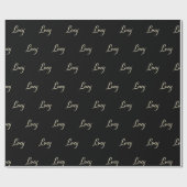Lucy white gold Handwriting Geschenkpapier (Flach)