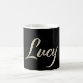 Lucy white gold Handwriting Tasse Kaffeetasse (Mittel)