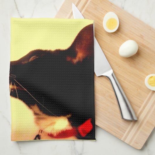 Lucy's Profil Geschirrtuch (Viertel Falte)