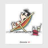 Lucys Strand-Chilloutecke Aufkleber (Blatt)