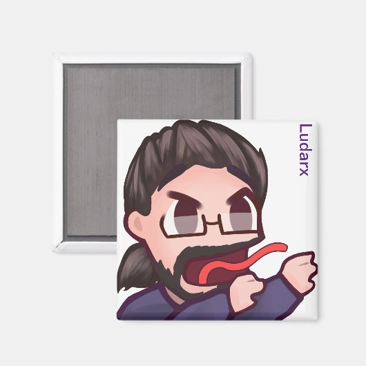 Ludarx | E | Kühlschrankmagnet V2 (Vorderseite/Rückseite)