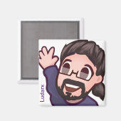 Ludarx | Hi | Kühlschrank Magnet v2 (Vorderseite/Rückseite)