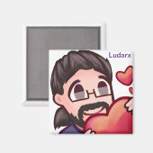 Ludarx | LIEBE | Magnetischer Magnet v2 (Vorderseite/Rückseite)