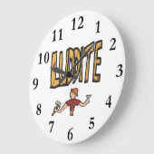 Luddite Große Wanduhr (Winkel)