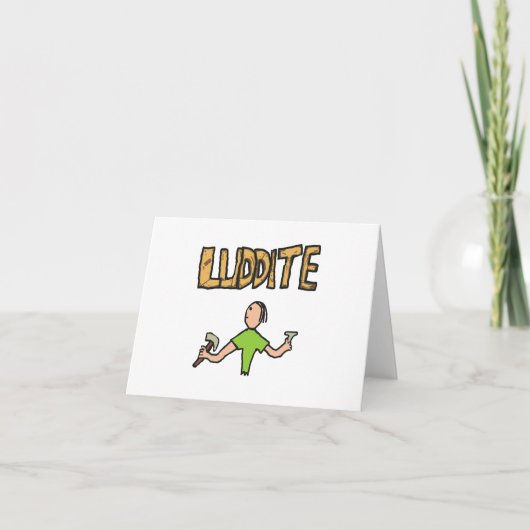 Luddite Karte (Vorderseite)
