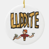 Luddite Keramik Ornament (Hinten)