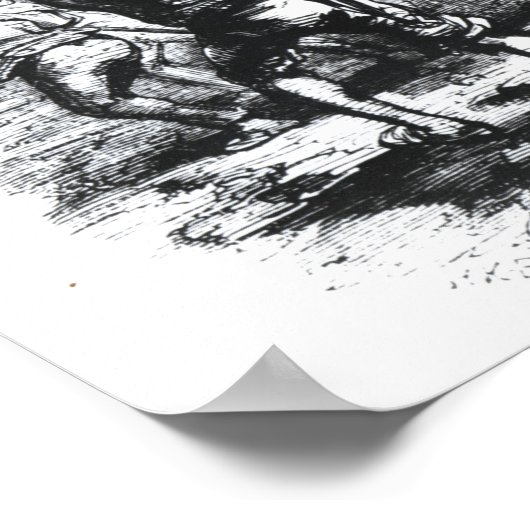 Luddite Rioters Poster (Ecke)