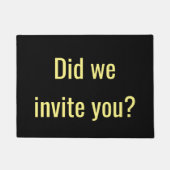 Luden wir Sie ein? Fußmatte (Vorderseite)