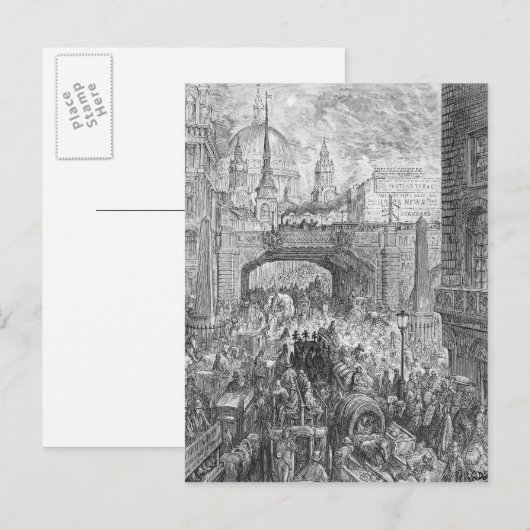 Ludgate Hill Postkarte (Vorne/Hinten)