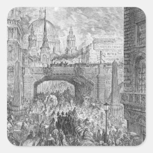 Ludgate Hügel Quadratischer Aufkleber