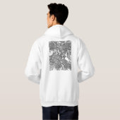 Ludhiana India City Map Hoodie (Schwarz voll)