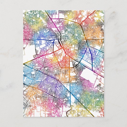 Ludhiana India City Map Postkarte (Vorderseite)