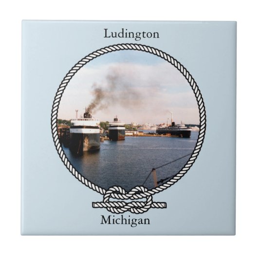Ludington Auto/Bahn Seilziegel Fliese (Vorderseite)