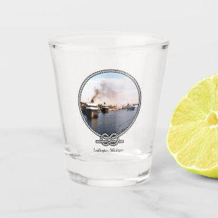 Ludington Auto/Schiene setzt Schnapsglas über