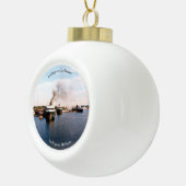 Ludington Car Ferries Ball oder Schneeflocken Keramik Kugel-Ornament (Rechts)