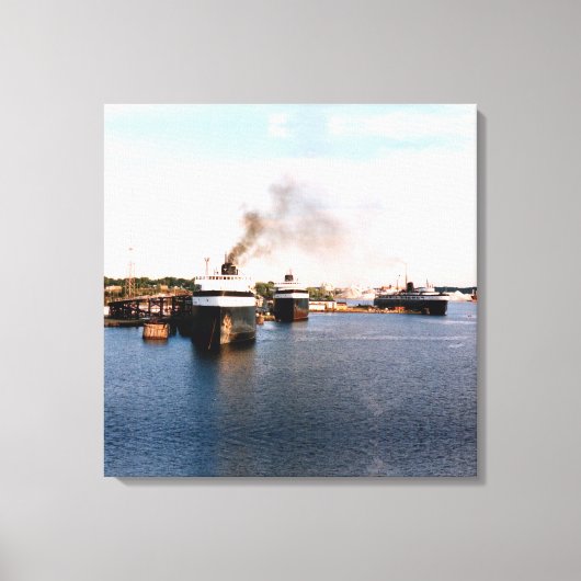 Ludington Car/Rail Ferries Leinwand (Vorderseite)