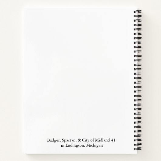 Ludington Car/Rail Ferries Notebook Notizblock (Rückseite)