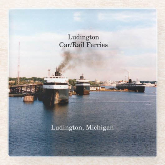 Ludington Car/Rail Ferries Untersetzer (Vorderseite)