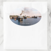 Ludington Ferries Aufkleber (Tasche)